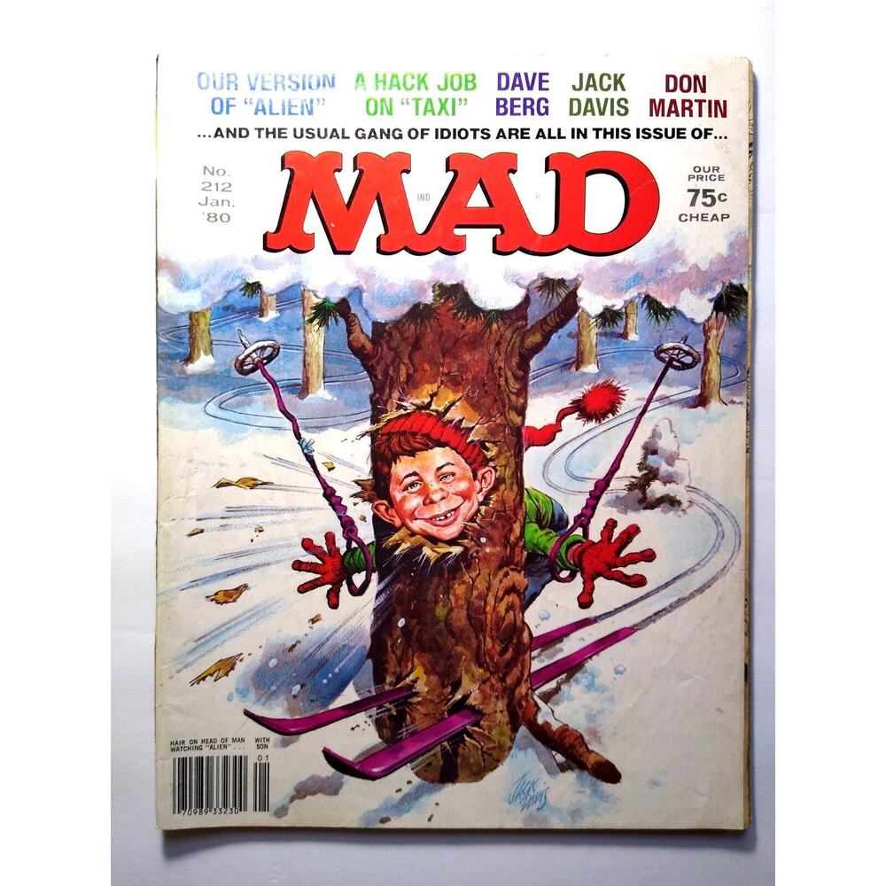 MAD Magazine Jan 1980 # 212 Alien Movie Taxi TV Show Parody Spoof Comic Humor